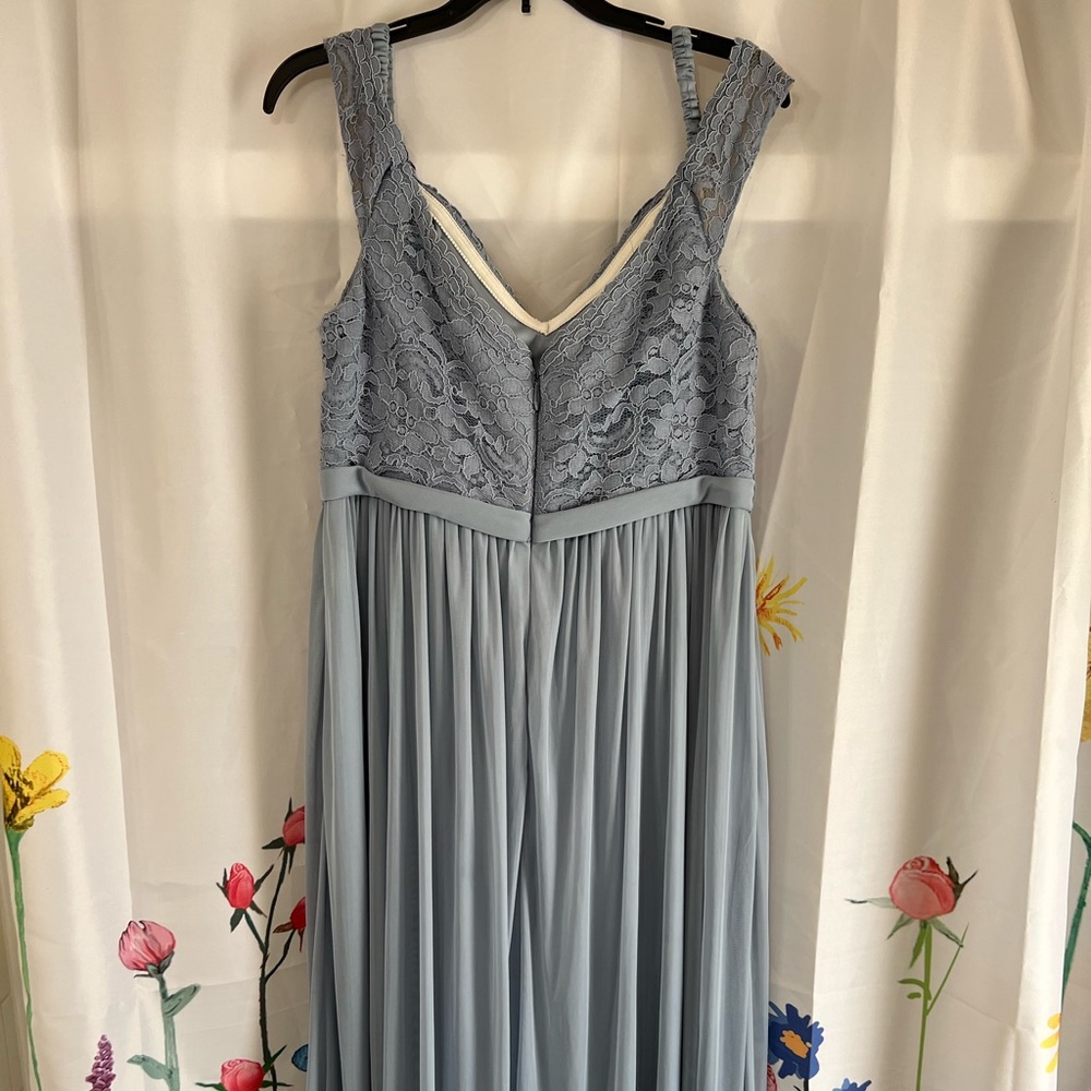 Azazie - Lea A18 (Dusty Blue) - Picture 3 of 4